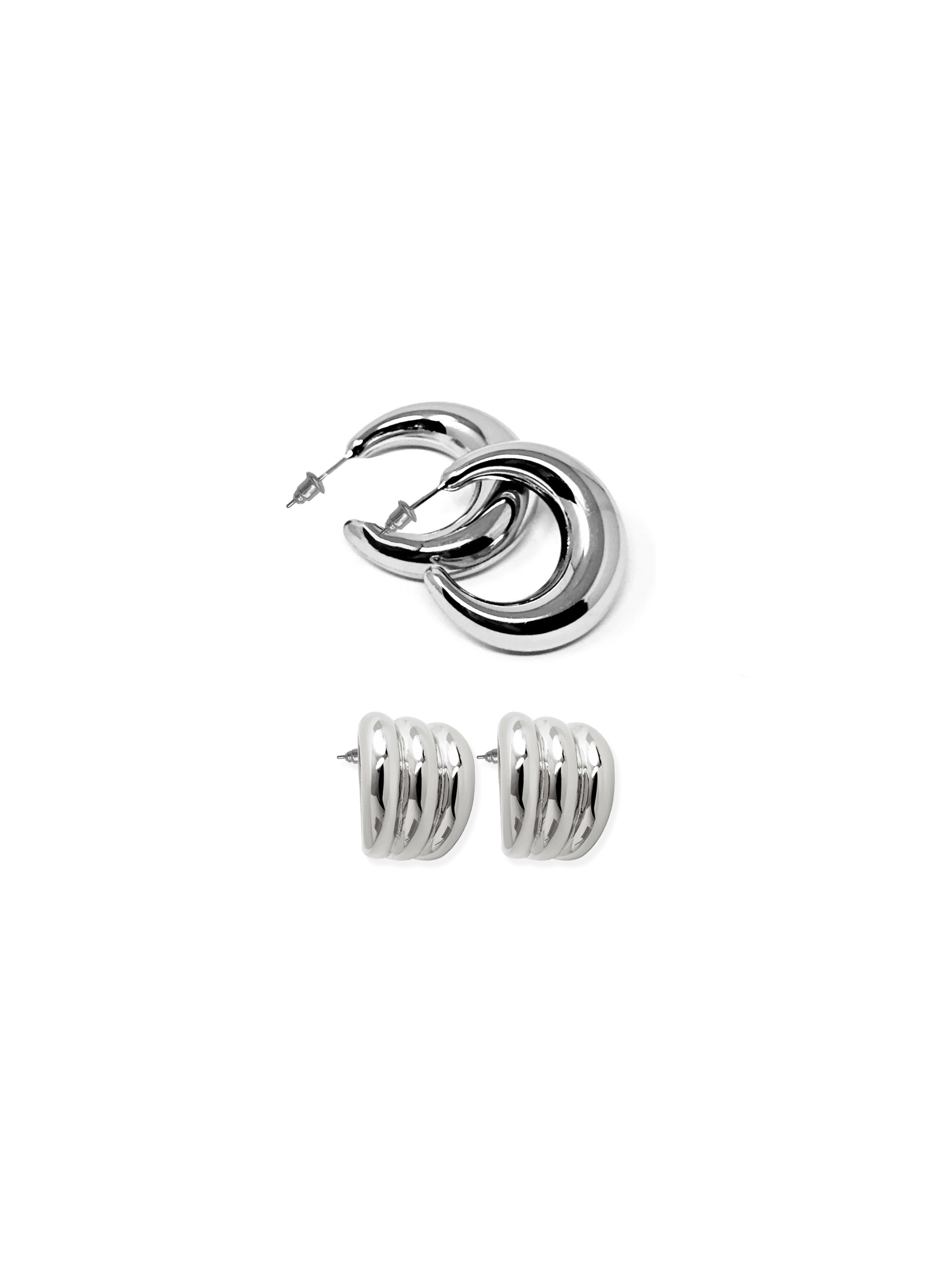 Paquete de dos pares de pendientes, 